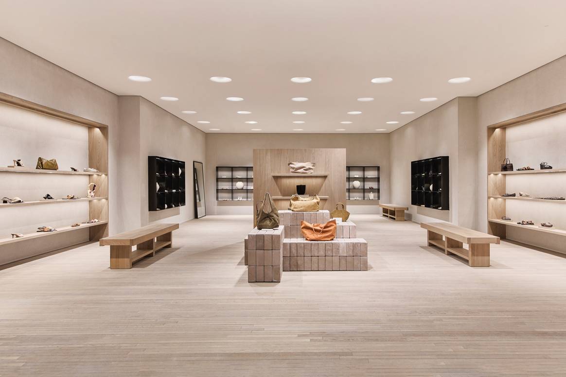 Department of shoes and bags in the new Zara store in Westfield Centro Oberhausen