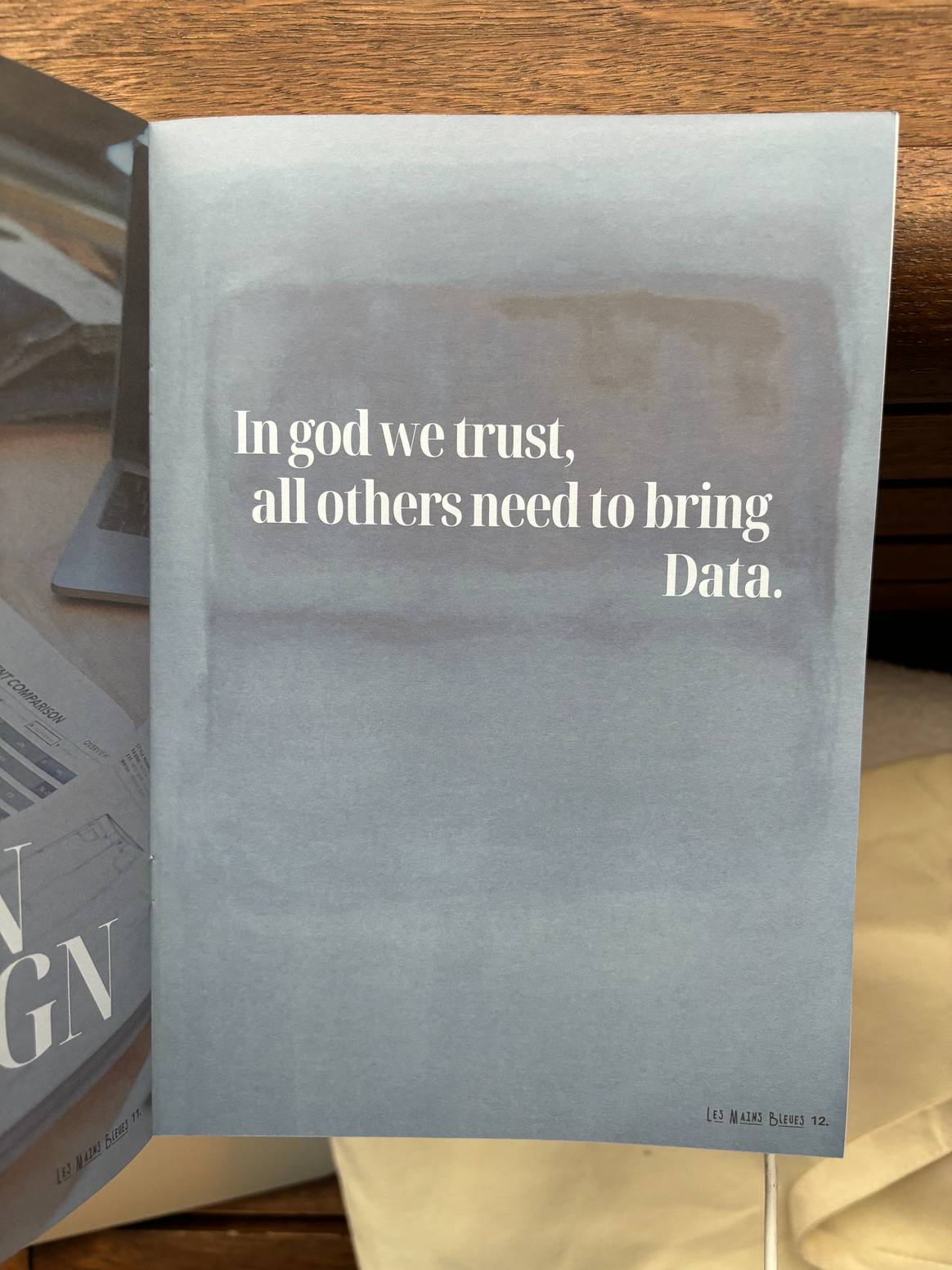 Data becomes the backbone of the fashion industry, according to the technology company Les Mainen Bleues.