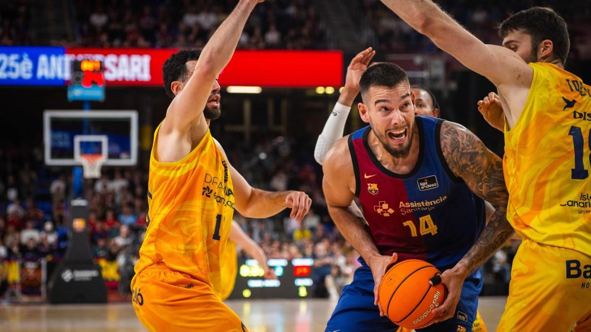 Willy Hernangómez fue uno de los líderes del Barça en el segundo cuarto