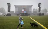 The site of Libertingsfestival Overijssel in Zwolle, after several festivals were stopped on 5 May 2023 due to bad weather. Photo ANP / Vincent Jannink  