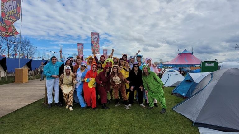 The student association on Paaspop last year (photo: Anke Strawberry).