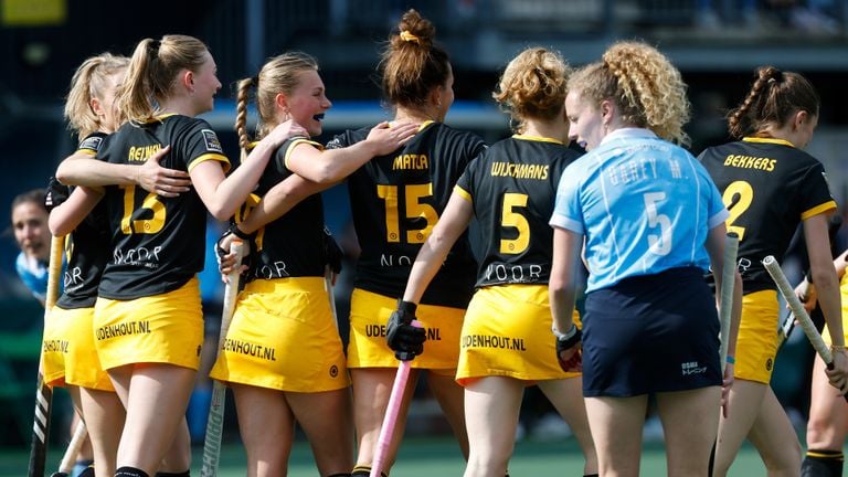 The women of HC 's-Hertogenbosch convincingly won the final of the EHL. (Photo: ANP, Bas Czerwinski)
