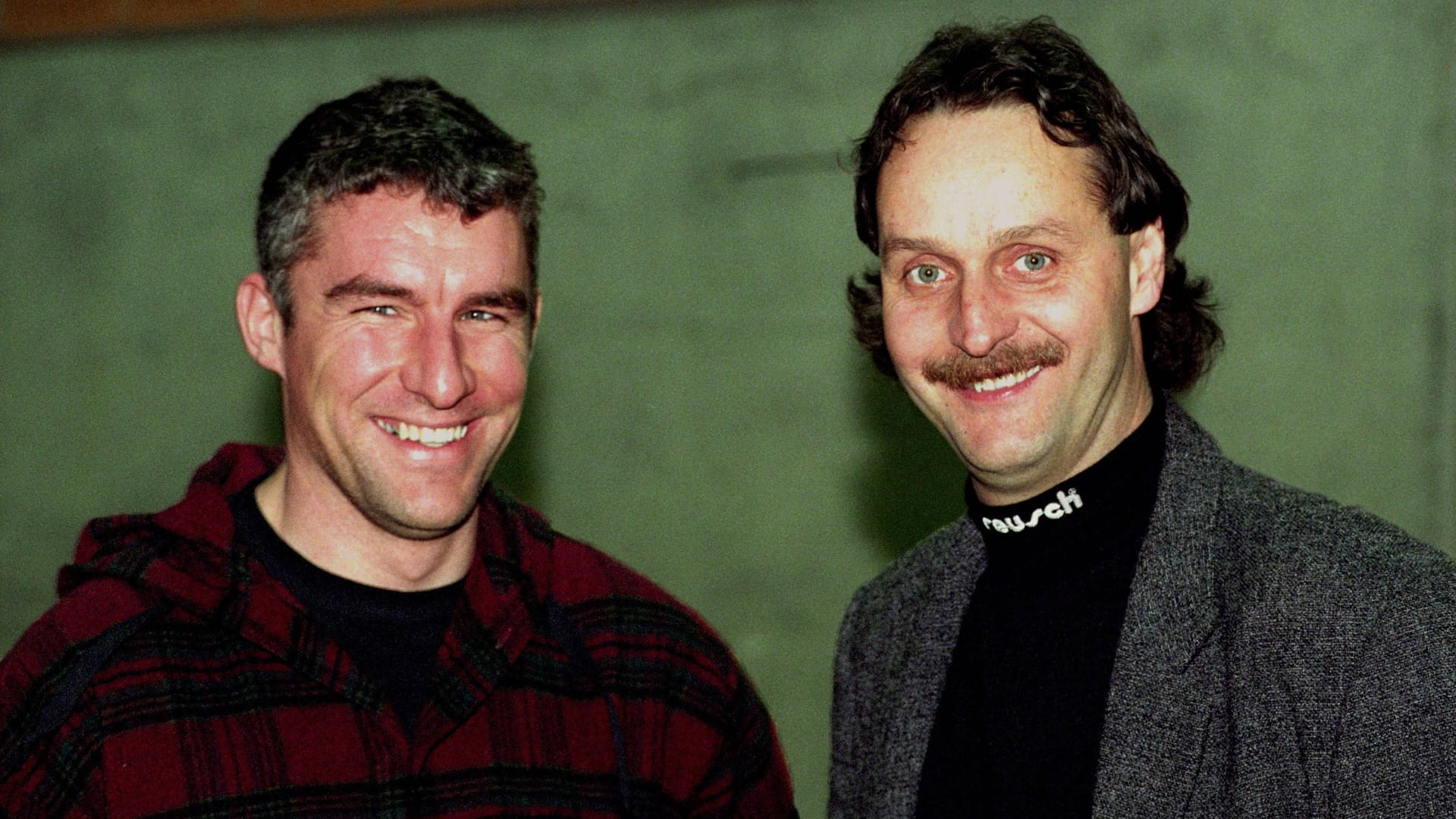 When Peter Neururer (right) took over Hannover 96 in 1994, the later professional trainer Mirko Slomka (left) still worked for the U19 team.