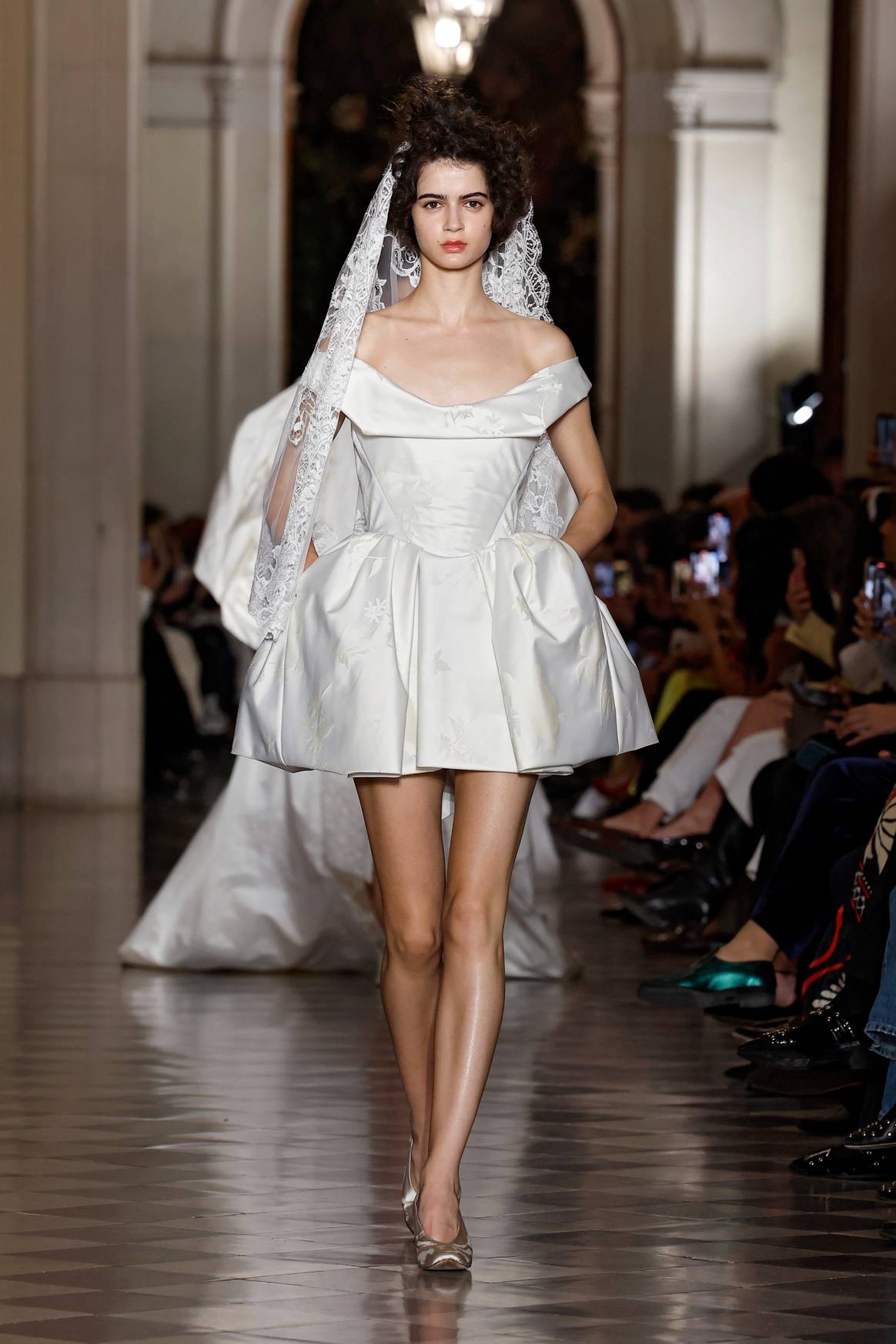 Vivienne Westwood at the Barcelona Bridal Fashion Week.