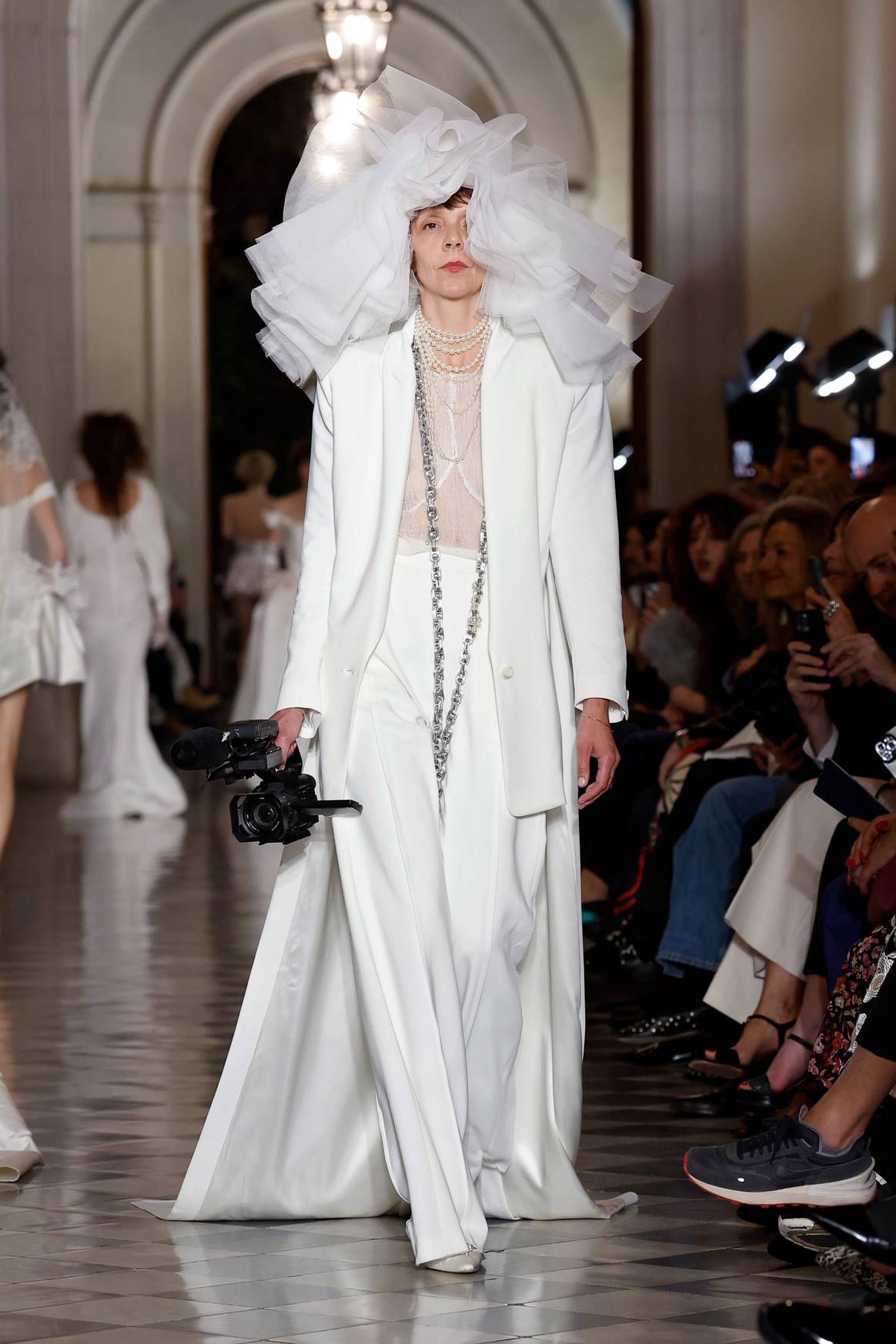 Vivienne Westwood at the Barcelona Bridal Fashion Week.