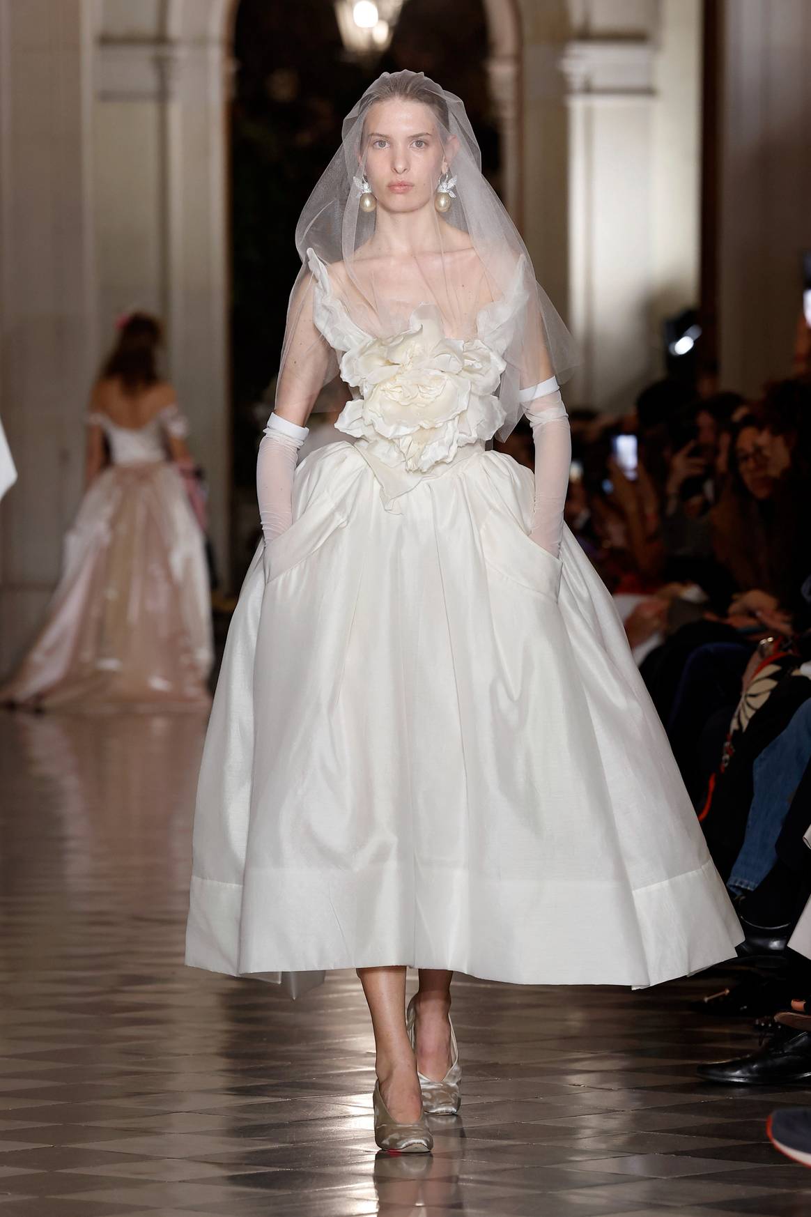 Vivienne Westwood at the Barcelona Bridal Fashion Week.