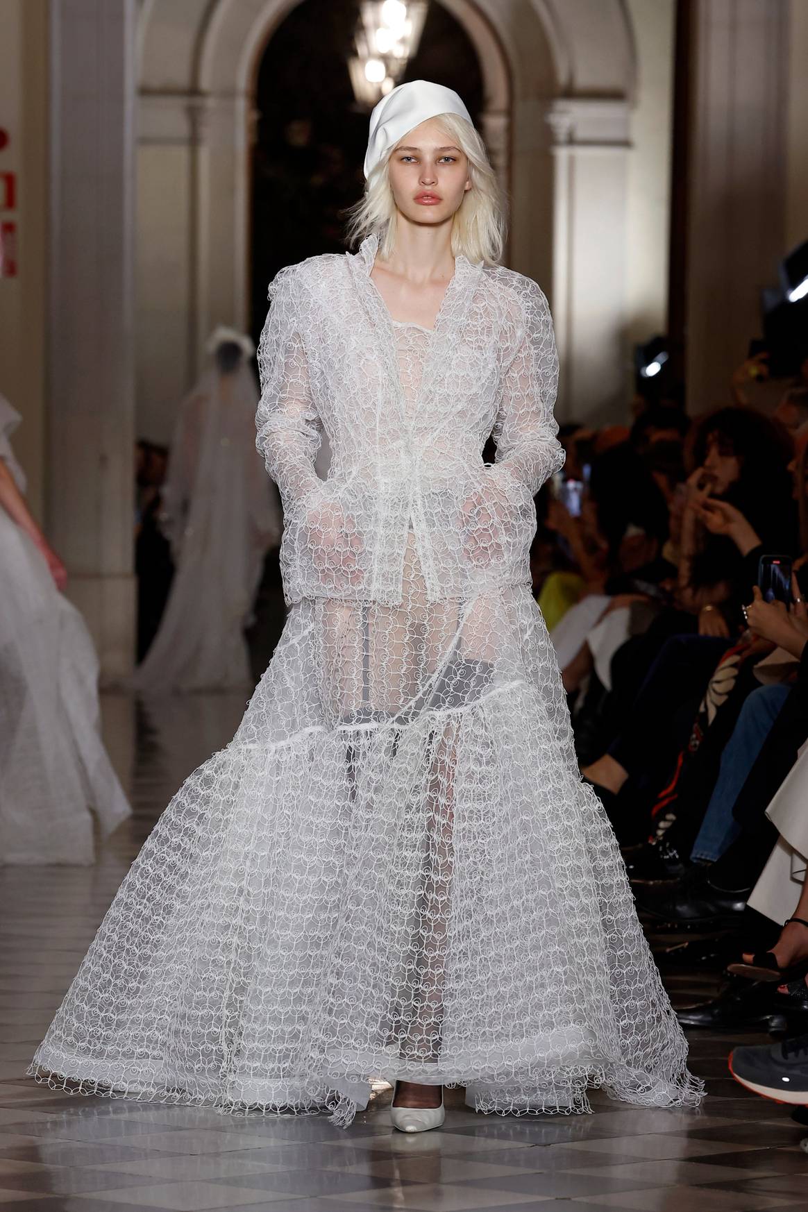 Vivienne Westwood at the Barcelona Bridal Fashion Week.
