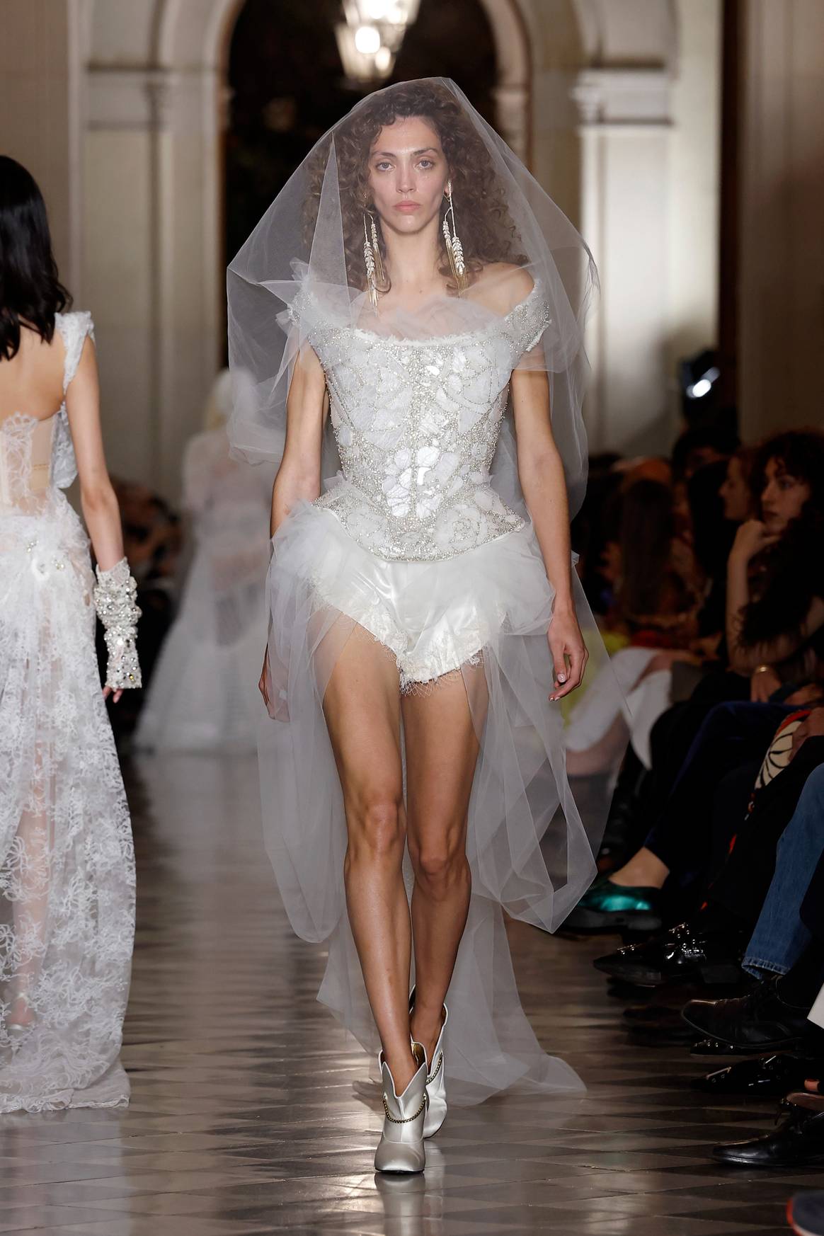 Vivienne Westwood at the Barcelona Bridal Fashion Week.