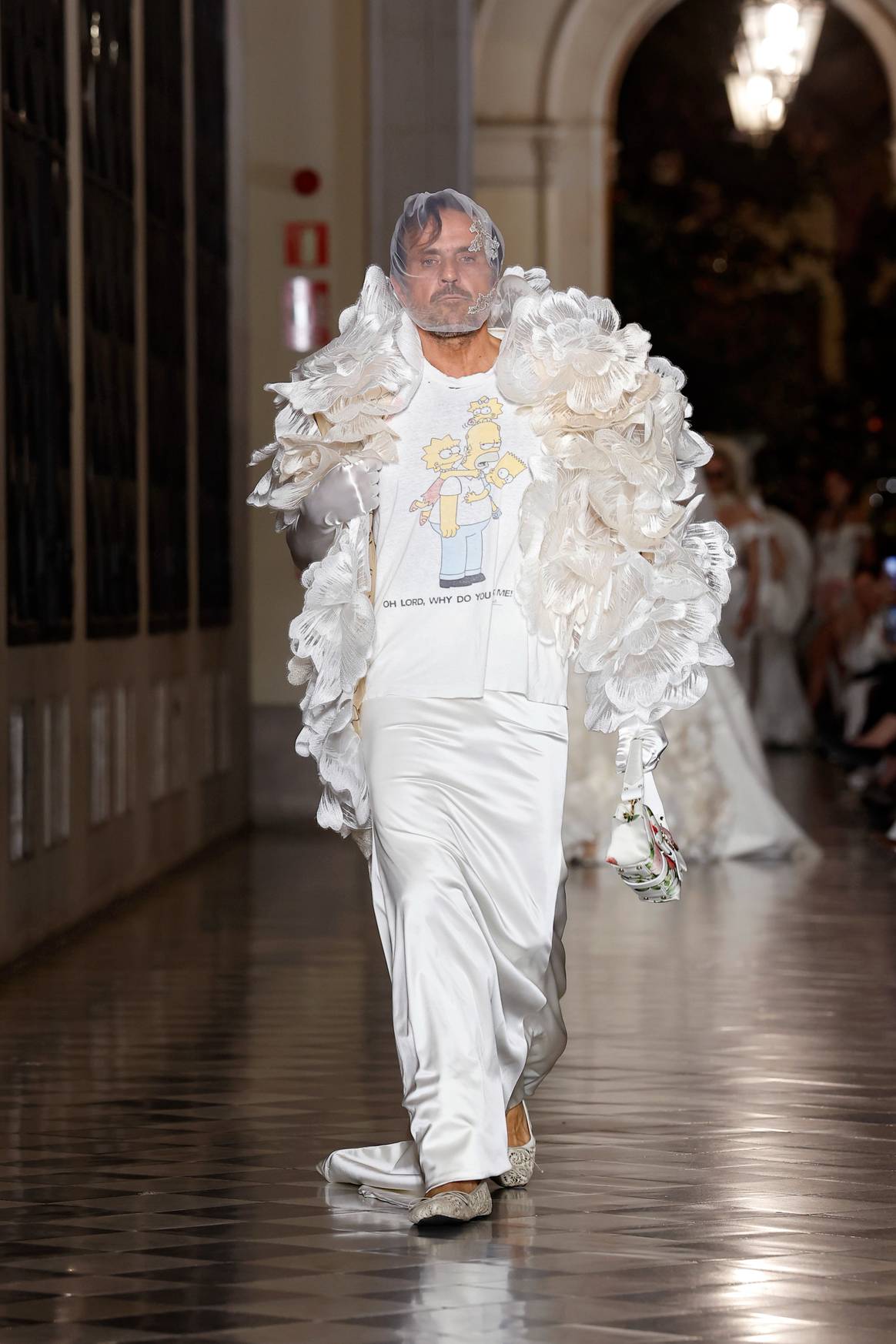 Vivienne Westwood at the Barcelona Bridal Fashion Week.