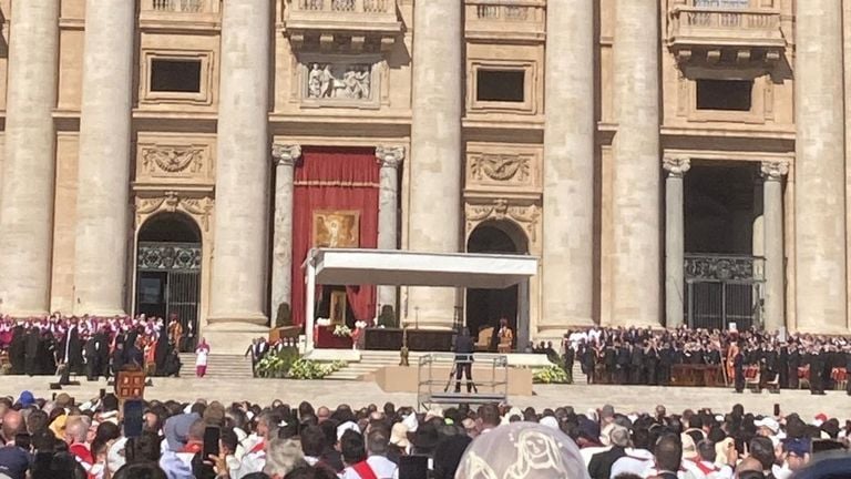 The view of Goossens on the funeral service (photo: Jeroen Goosen).).