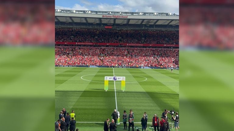 Jeroen and Bobbie have this view in the stadium (photo: Jeroen van Belkom).