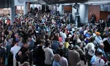 Atocha train station in Madrid, where part of the trains started running again one day after the power outage. Photo Thomas COEX 