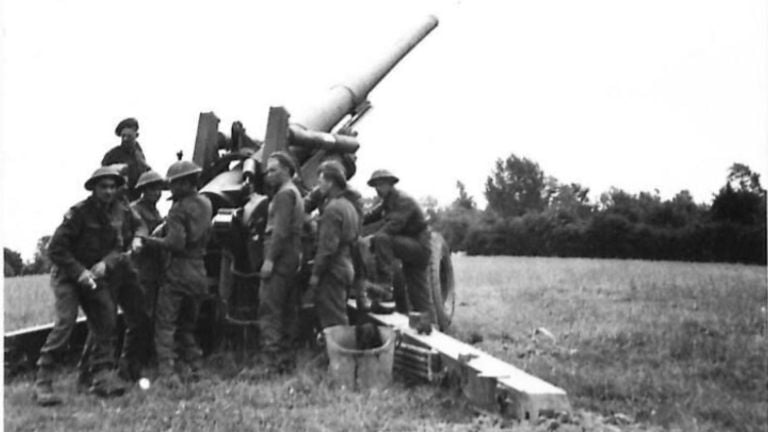 De Long Tom, a heavily Allied 155 mm cannon that also fired on the land of Altena (photo: archive) 