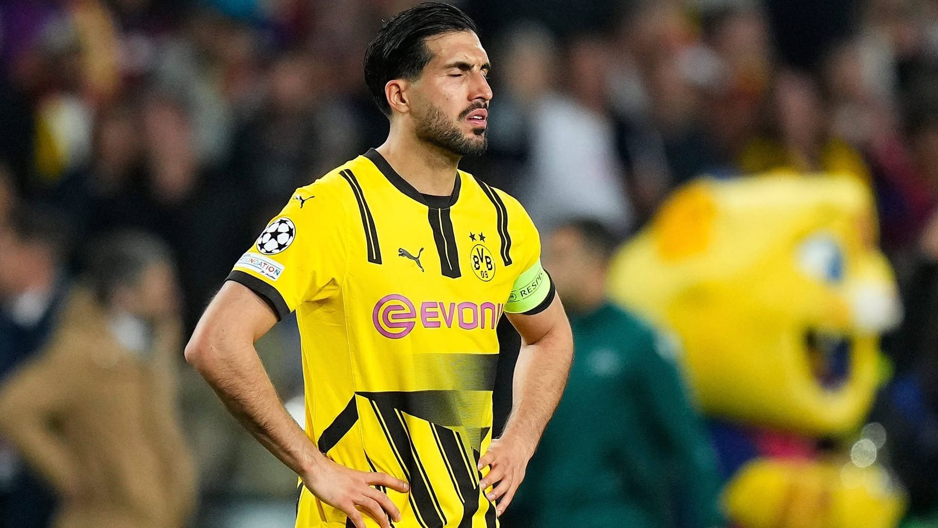 Baffled: BVB captain Emre Can after the 0: 4 in Barcelona.