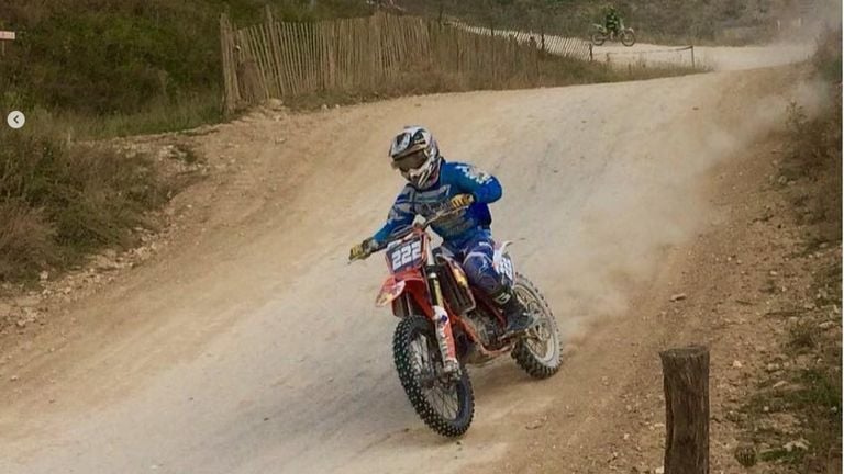 Luco on his motorcycle (photo: Luco Hendrikx).