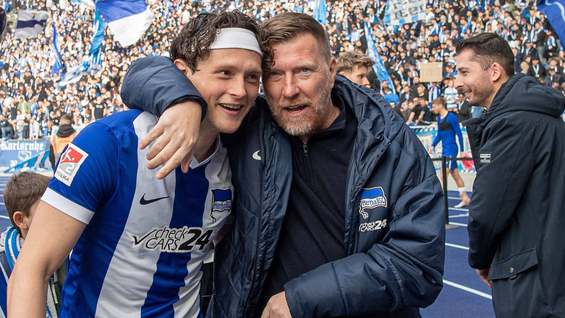 Andreas Neuendorf (right) next to Fabian Reese: He once played for the capital club.