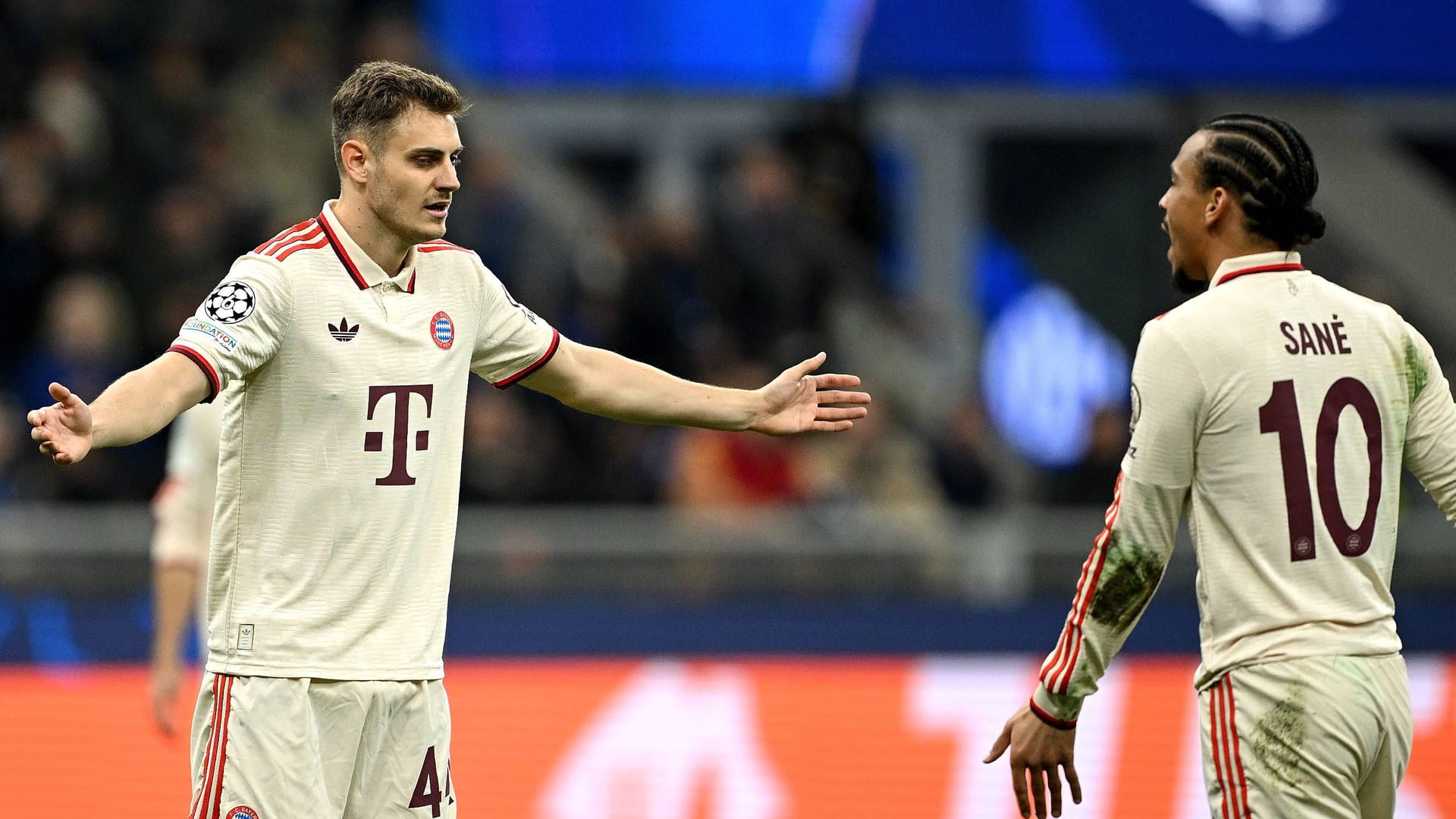 Josip Stanišić (left) and Leroy Sané: Bayern have left the premier class.
