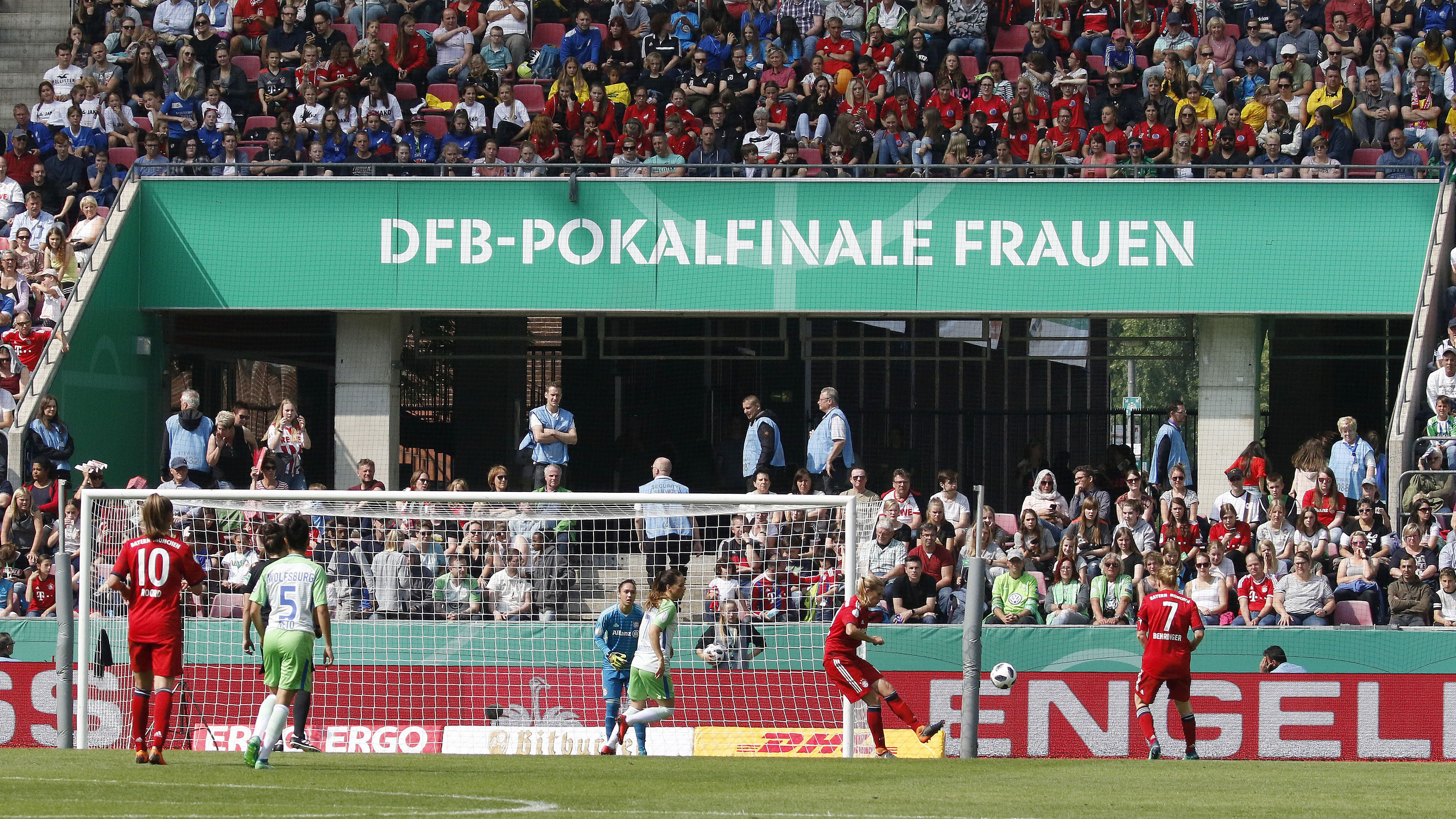 The DFB Cup final of women in the Rheinenergie Stadium