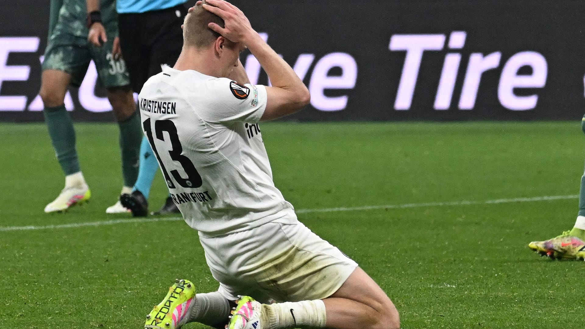Rasmus Kristensen on the ground: the right -back had several good chances.