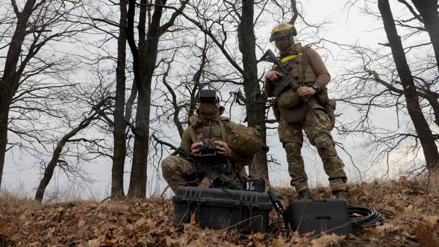 PHOTALERIA Military Ukrainians of the 3rd Spartan Brigade of Operational Assignment pilot a drone during a military training flight in the Dnipropetrovsk region, during the Russian invasion of Ukraine.