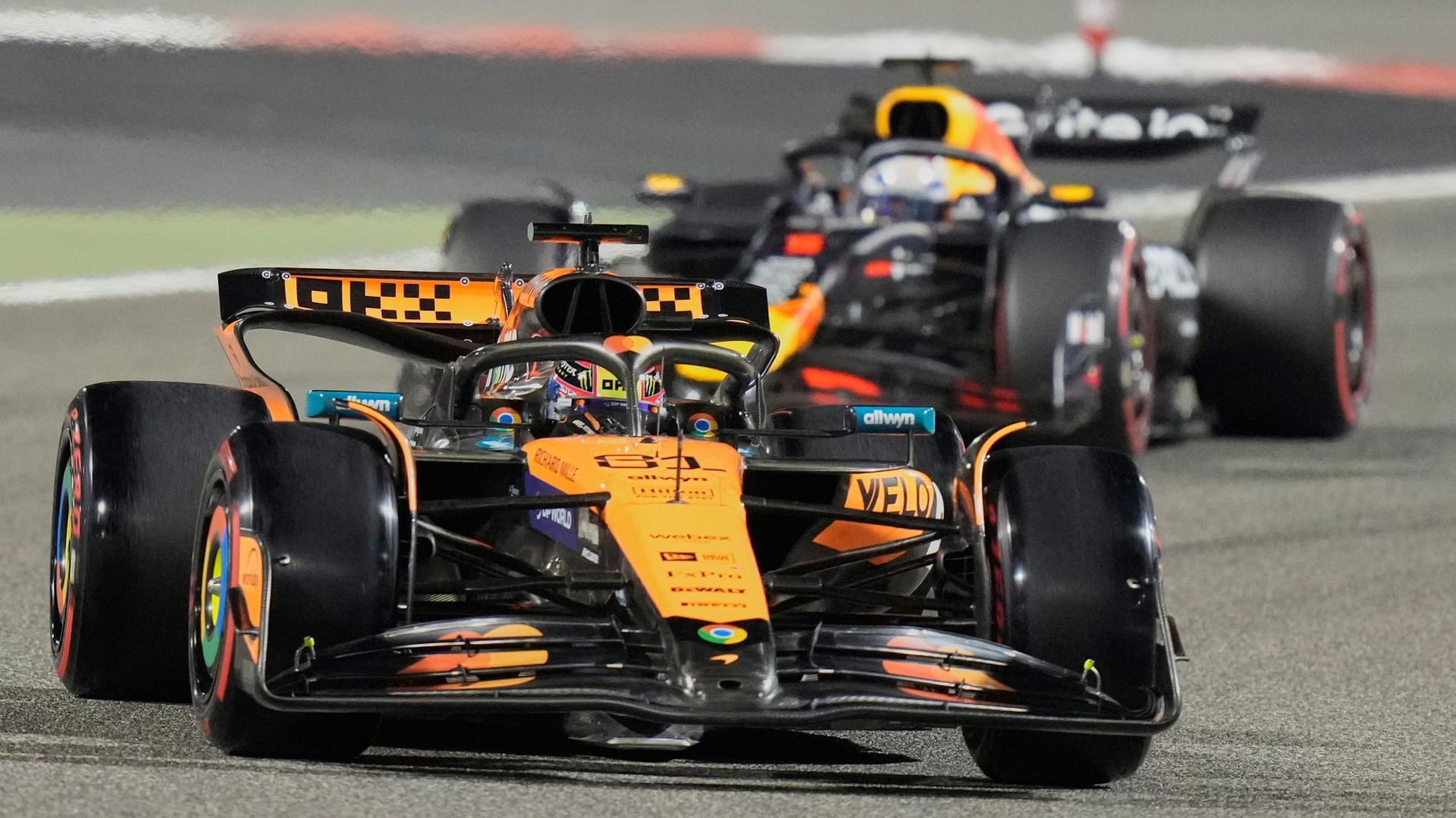 First: Oscar Piatri at qualifying at the Grand Prix of Bahrain.