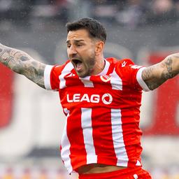 Energy Cottbus player Filip Kusik gesticulated (Image: Imago Images/Maximilian Koch)