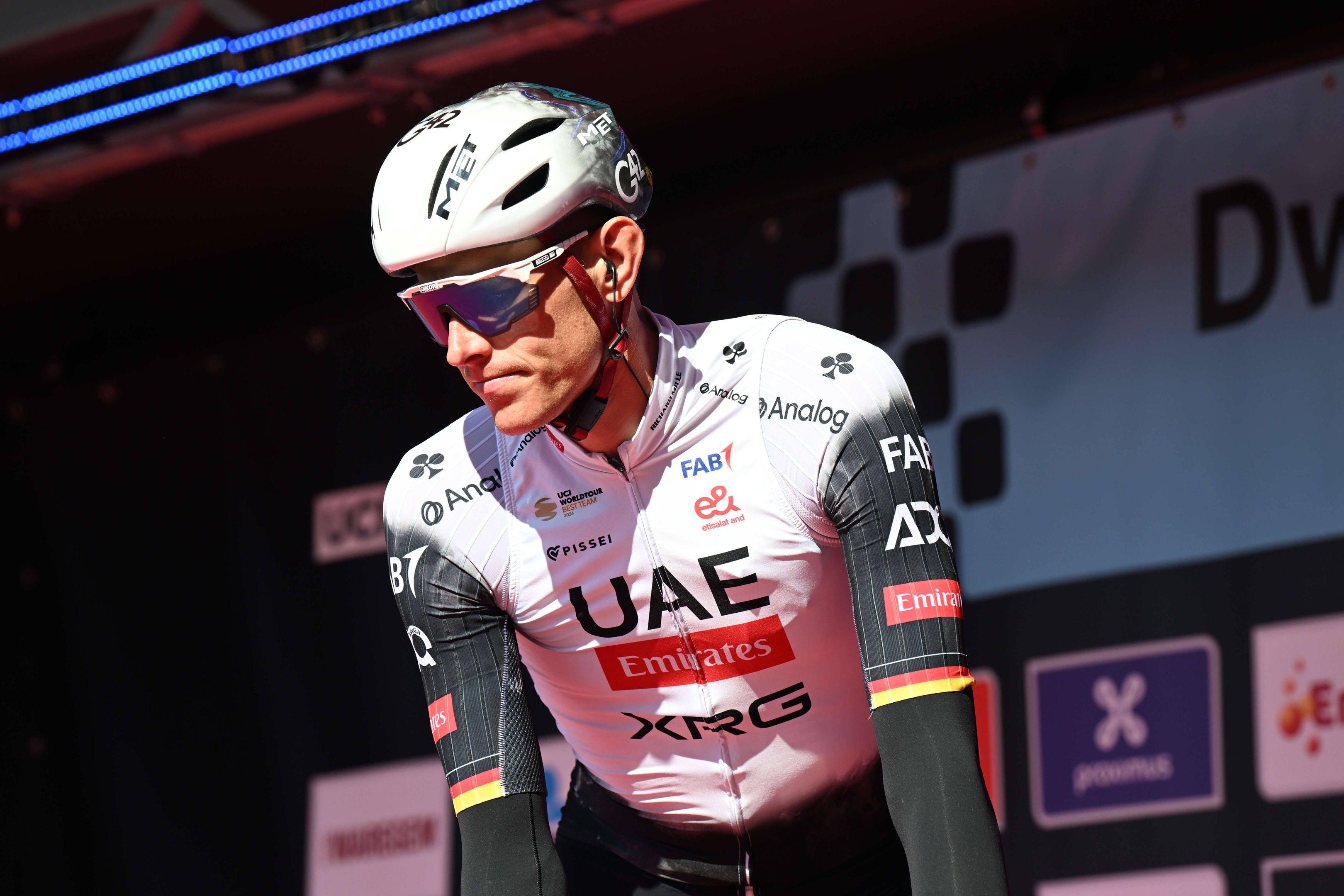 Nils Politt at the start of the Flanders tour
