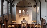 Service in the Eastern Orthodox Nikolaas van Myrakerk in Amsterdam.