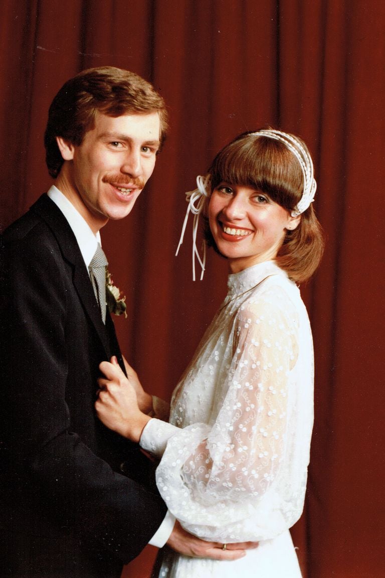 The bridal couple Frans and José in 1980 (photo: Frans van Aarle)