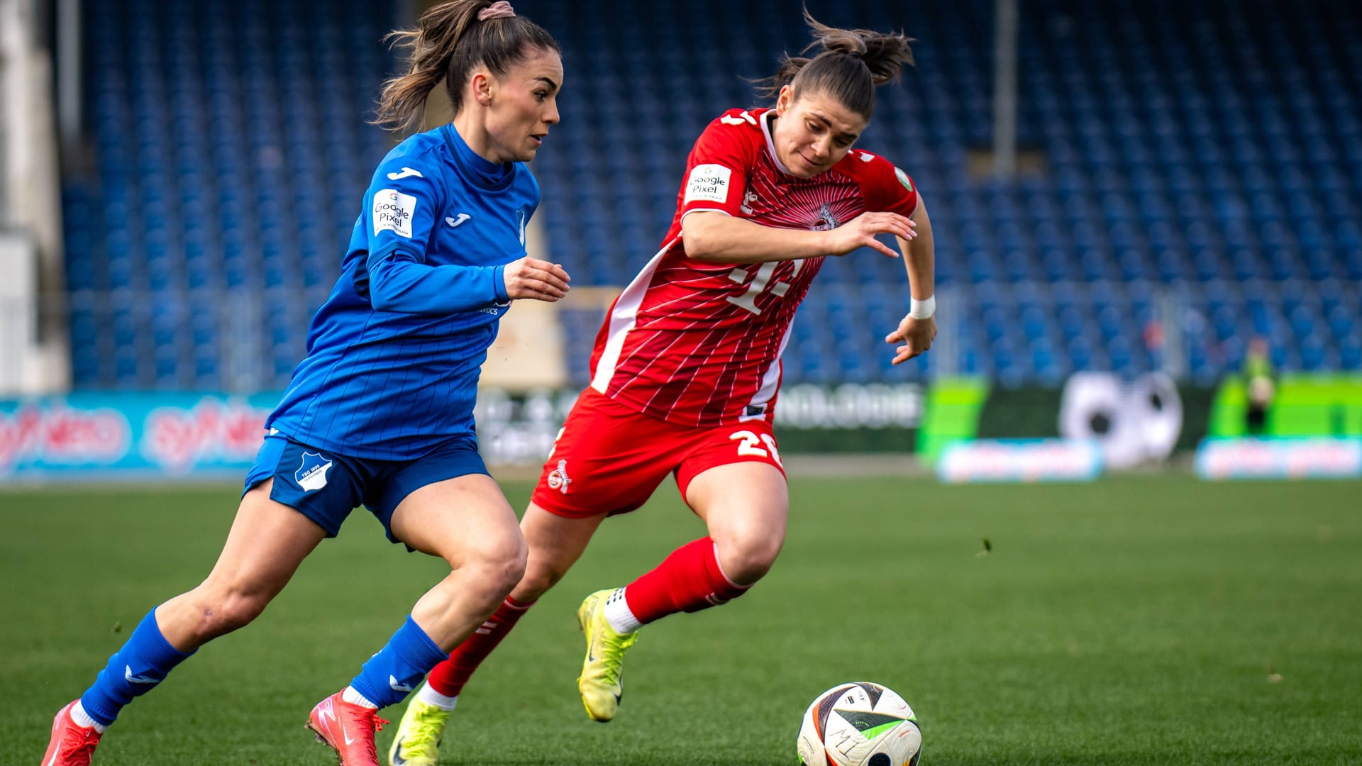 Erëleta Memeti (left): The 25-year-old has been playing for Hoffenheim since 2022.