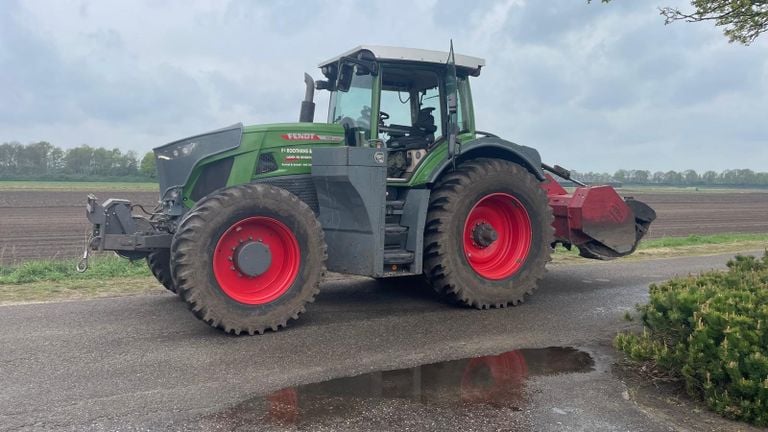 The special agricultural machine, a forest cutter.