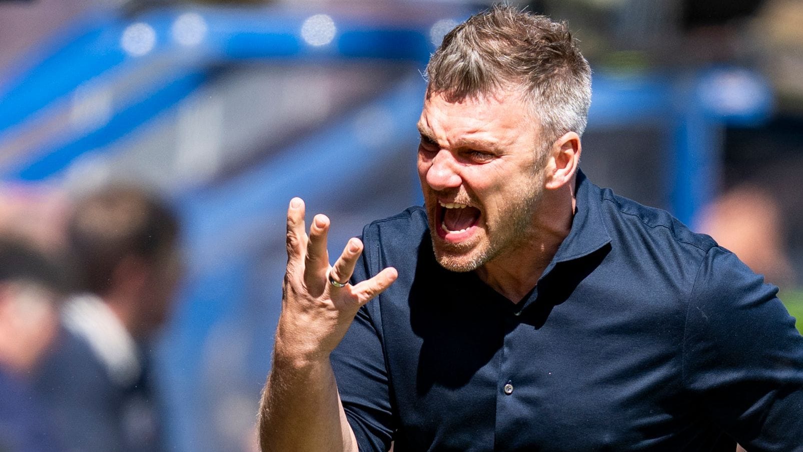 Lukas Kwasniok: The Paderborn coach and his team conceded a late goal.