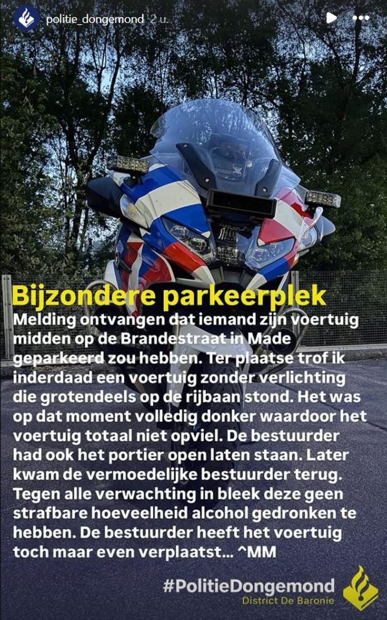 Photo: Instagram Police Dongemond.