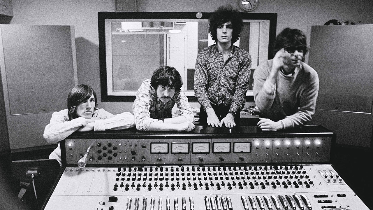 Pink Floyd in the studio. Back then with Syd Barrett.