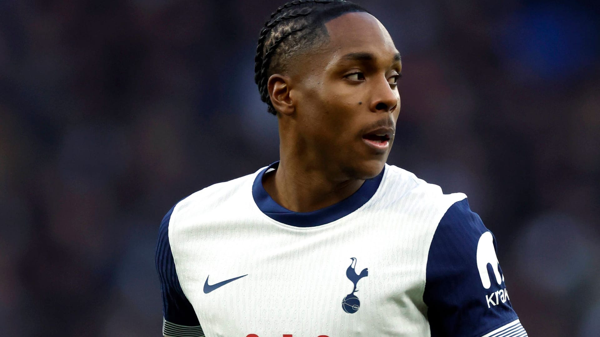 No look back? Bayern loan Mathys Tel in the Tottenham jersey.