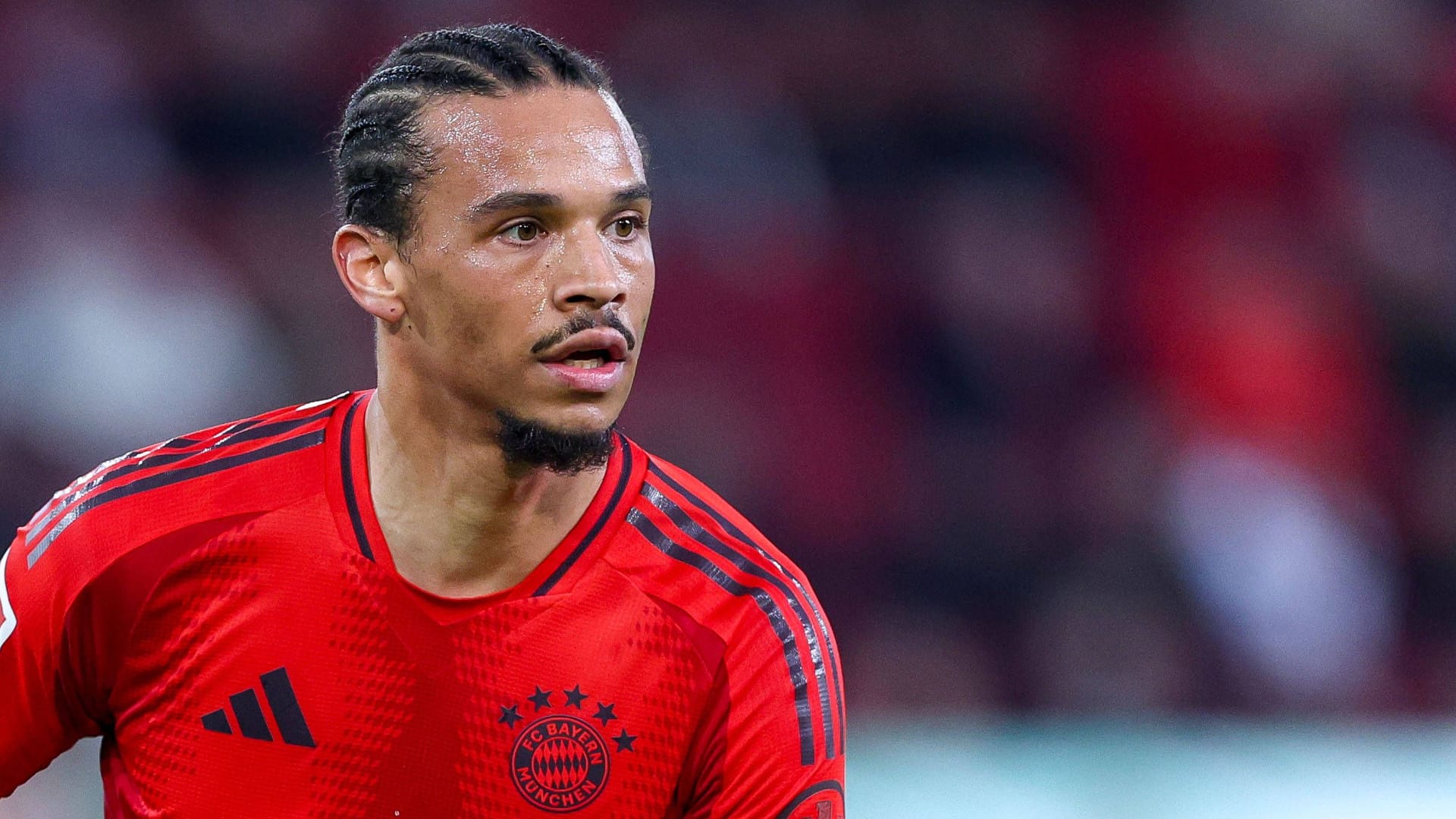 Leroy Sané in the game against FC Augsburg: The attacker plays a good season for Bayern.