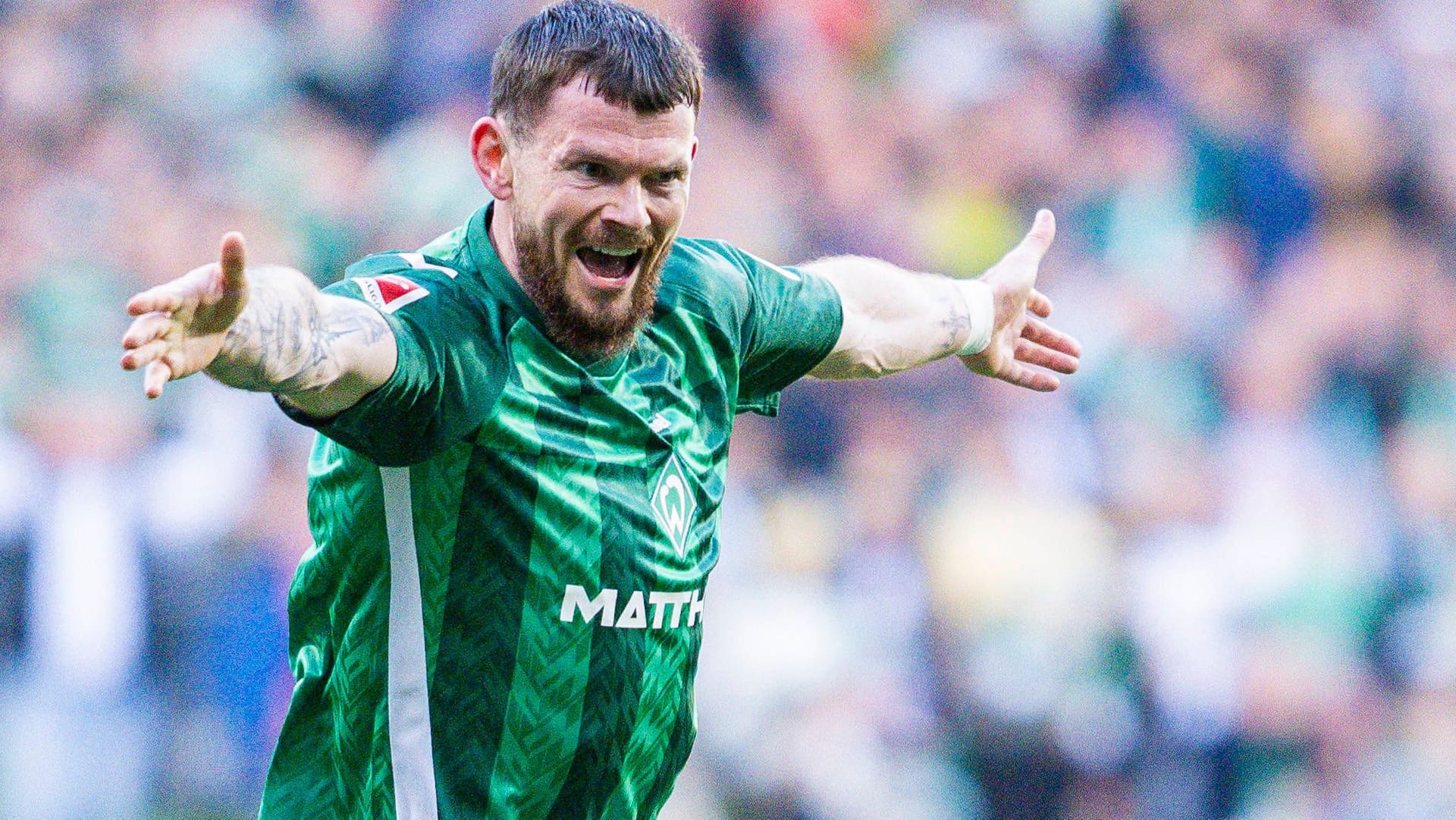 Oliver Burke: The Scotsman brought Werder Bremen against Frankfurt.