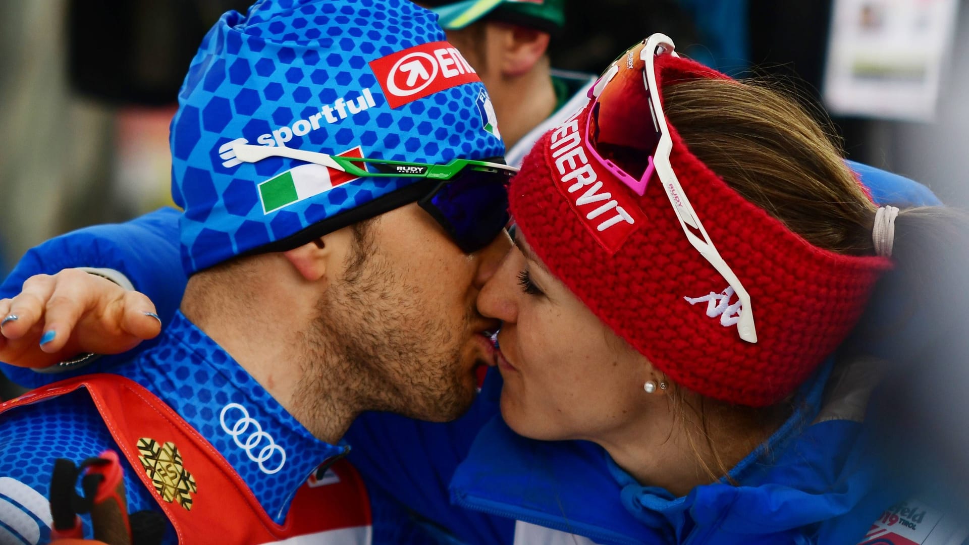 Federico Pellegrino (left) and Greta Laurent: He became world champion in the freestyle in 2017.