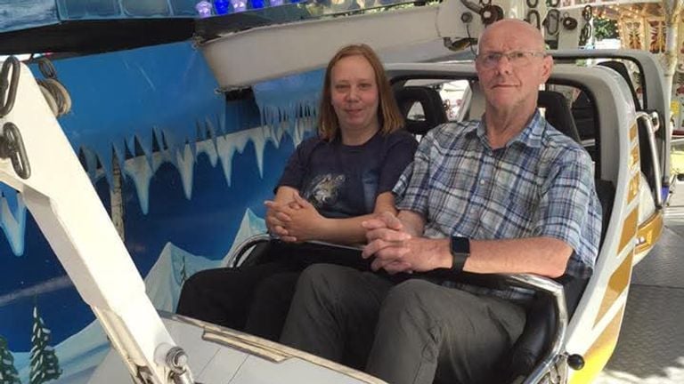 Frans and Marlies at the fair (photo: private).