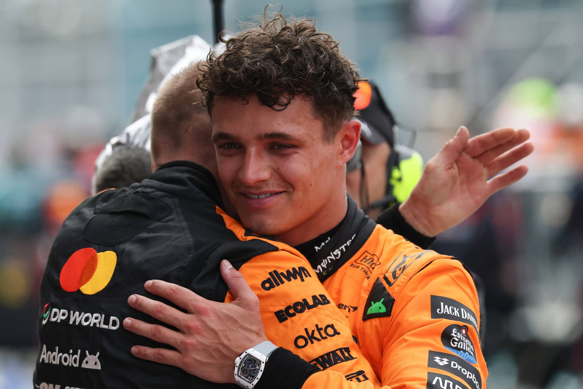 Lando Norris lags behind expectations.