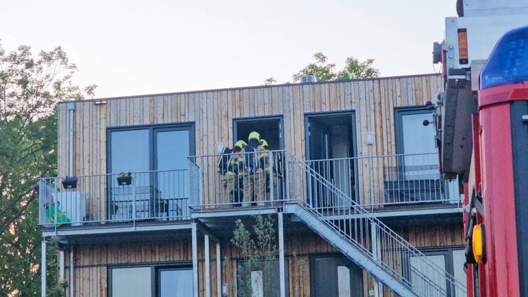 Fire on the second floor (photo Addy Smits/press agency Heitink).
