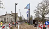 At the World Forum in The Hague, where the NATO summit will be held in two months, the flags of the 32 Member States will be hanging in the coming months. Photo Walter Autumn  
