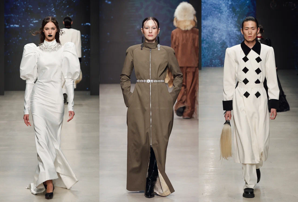 Credits: Inniki by Isabella Dordosova at the Moscow Fashion Week