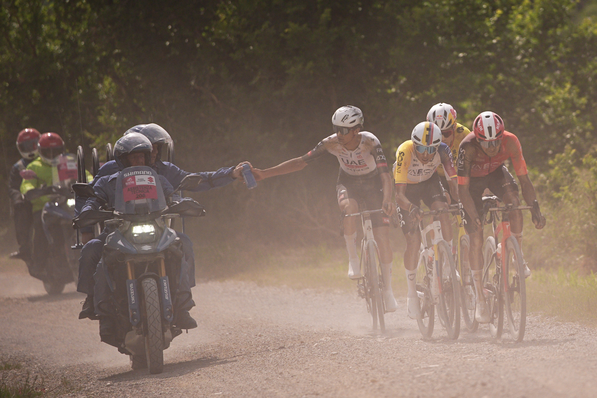 Cycles in The Lead Breakaway During the Stage 9 of the Giro Dâ € ™ Italian from Gubbio to Siena, Italy - Sunday, May 18, 2025. Sport - Cycling. (Photo by Marco Alpozzi/LaPresse)