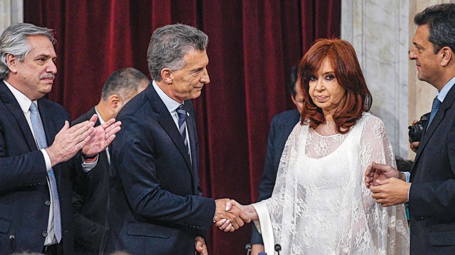 Mauricio Macri and Cristina Fernández