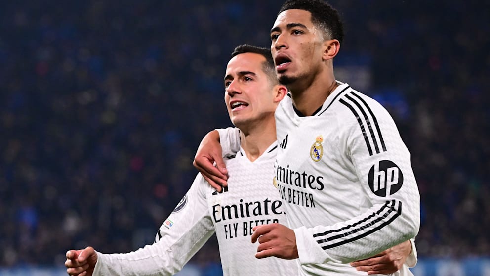 Dezember 2024: Lucas Vázquez (l.) und Jude Bellingham jubeln gemeinsam