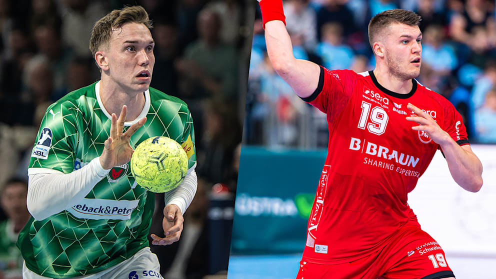 Der Däne gegen den Isländer: Lasse ­Andersson (31/l.) und Elvar Örn ­Jónsson (27)