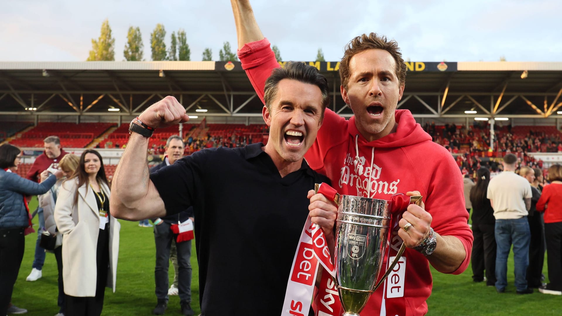 Rob Mcelhenney (left) and Ryan Reynolds: The club belongs to the two actors.