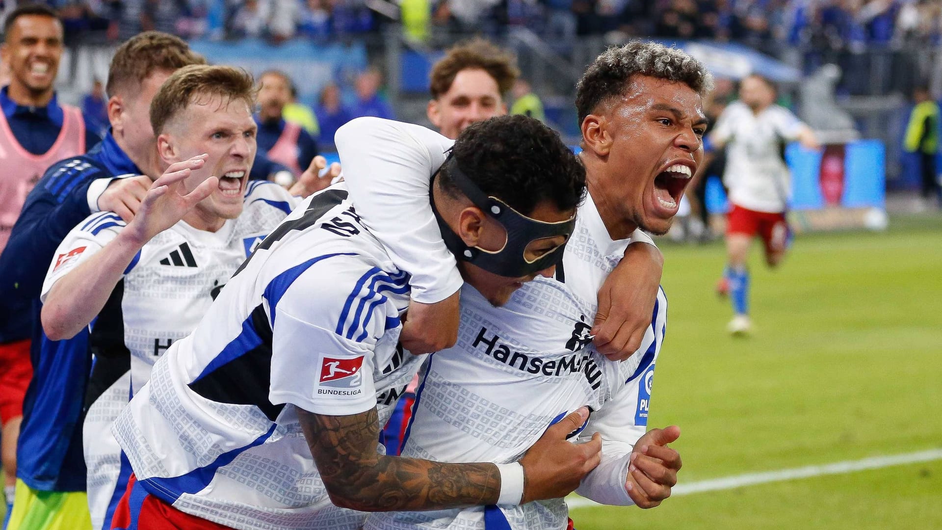 Ransford-Yeboah Königsdörffer (right) cheered with Davie Selke: They will play in the Bundesliga in the future.