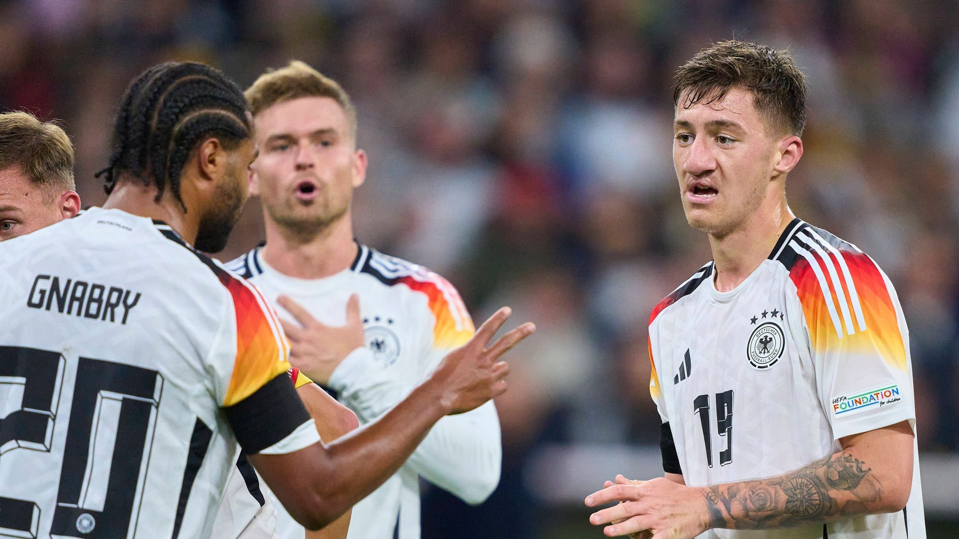 Angelo Stiller (right) in the DFB dress: He has been playing at VfB since 2023. Angelo Stiller (right) in the DFB dress: He has been playing at VfB since 2023.